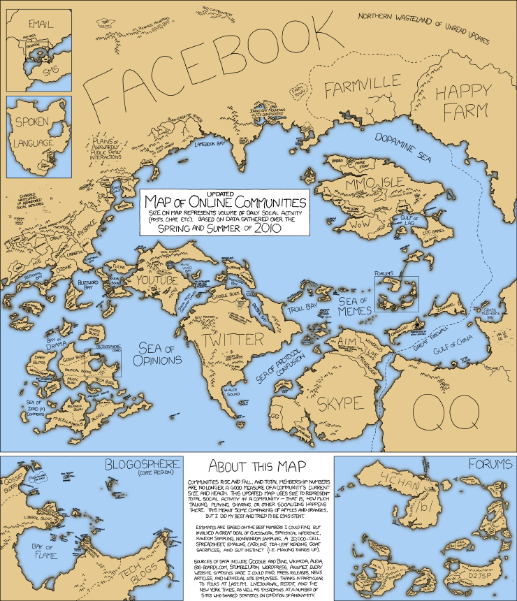 Best trivia I learned while working on this: 'Man, Farmville is so huge! Do you realize it's the second-biggest browser-based social-networking-centered farming game in the WORLD?' Then you wait for the listener to do a double-take. Online Communities 2
